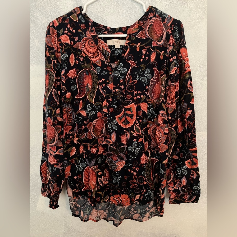 LOFT Floral Blouse